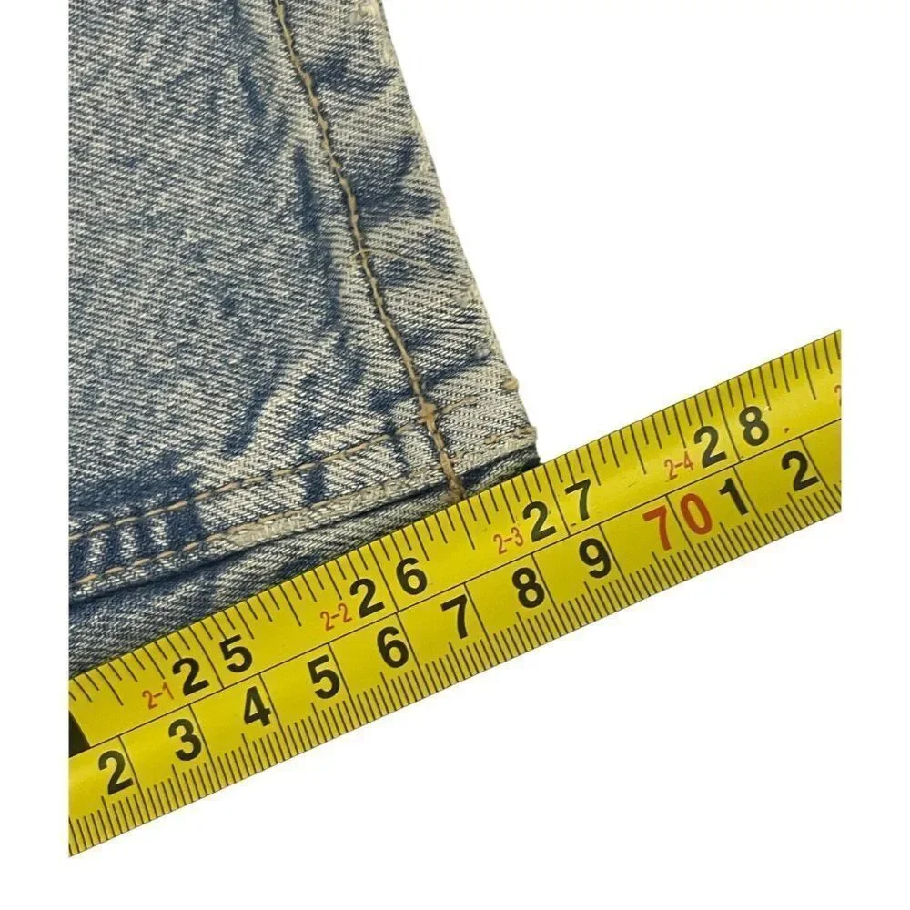 Zara Womens Mom Fit Jeans EU 42 US 10 Washed Effect slim leg Denim 8197/231 NWT